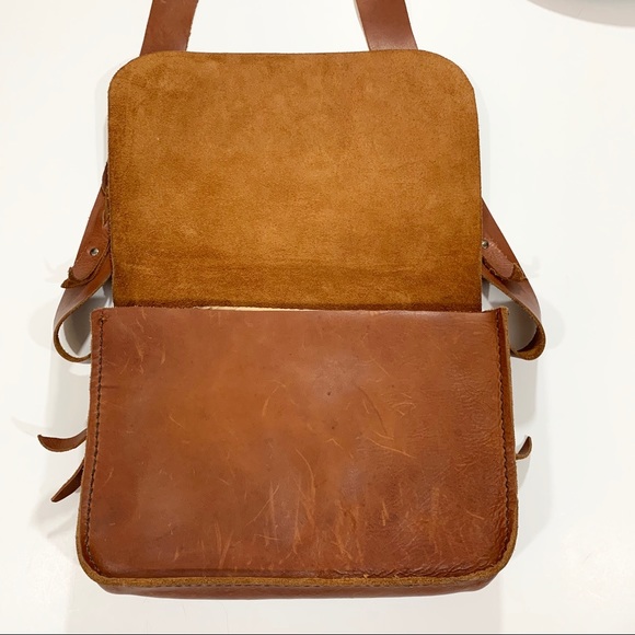 Handmade Leather Purse with Shoulder Strap - Picture 12 of 15